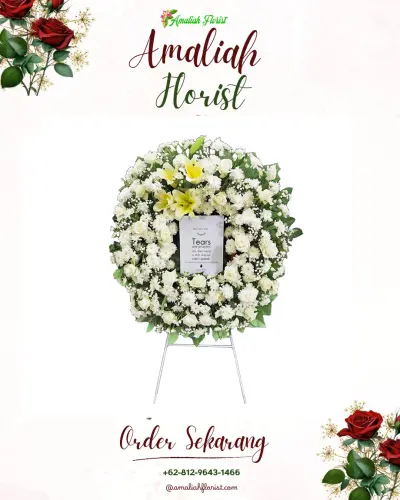 Krans Bunga Duka Cita di Cimanggu